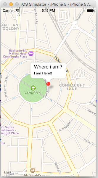 Map Annotation in iOS